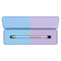 Preview: caran d ache 849 Kugelschreiber designed von Paul Smith 4 Edit in skyblue | lavender, hellblau-flieder, offen